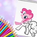 Sevimli Pony Boyama Kitabı