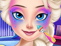 Elsa Frozen Makyaj ve Giydirme